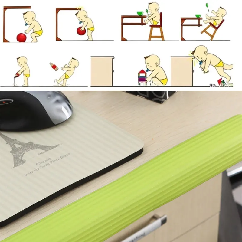 Child Protection 2M Length Stripe Anti-collision Strip Baby Child  Safety Edge Furniture Corner Security Child Lock