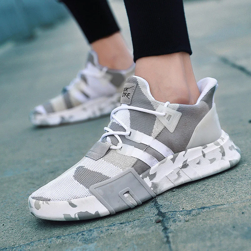 

Shoes Men Sneakers Casual Mesh Shoes Men Flat Shoes Winter Lace Up Breathable Male Footwear Camouflage Color Sneakers espadrille