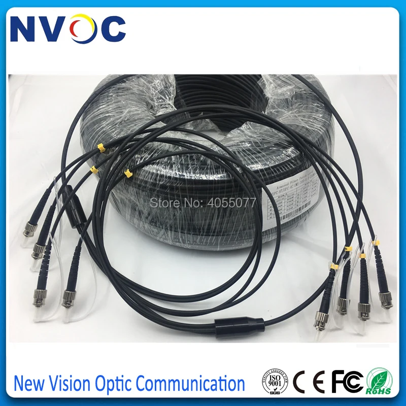 

8Cores OM3 OM3-300 Armored Patch Cable 1100M 5.0mm LSZH Jacket LC APC-LC/APC SCAPC-SC/APC Armored Rodent Fiber Patch Cord Cable