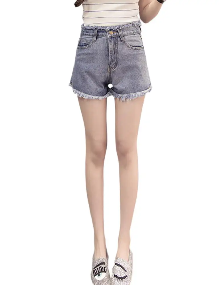 Yfashion женские стильные джинсовые шорты с высокой талией высокого качества простые красивые натуральные свободные шорты подарок
