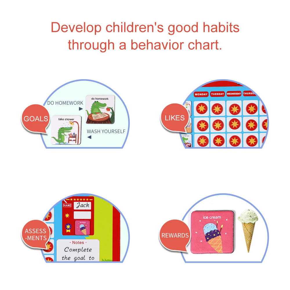 Декоративные диаграммы роста награда хора, стираемая ответственность за обучение удерживайте магнитные Звездные диаграммы расписание для детей