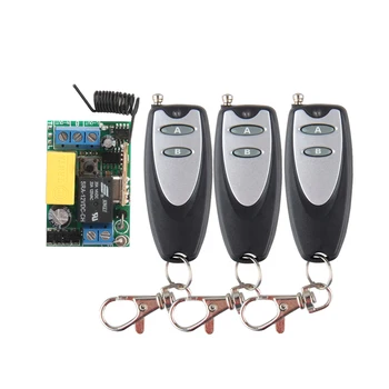 

smart home Receiver Transmitter RF Wireless 220V Remote Control Switch 1CH Interruptor 10A Light Lamp LED SMD