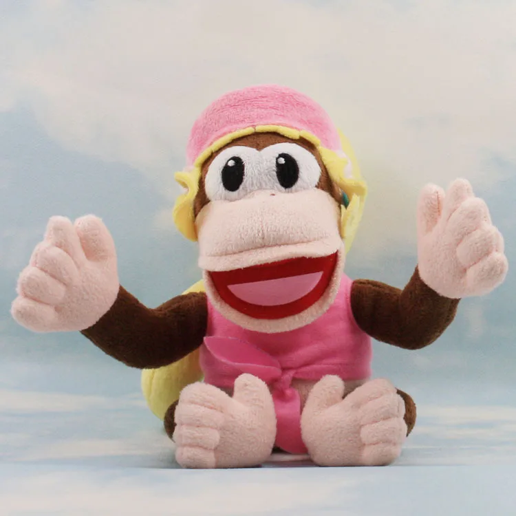 7 &quot18 см Diddy Kong's girlfriend Super Mario Plush Dixie Kong мягкая игрушка чучело животное|super mario