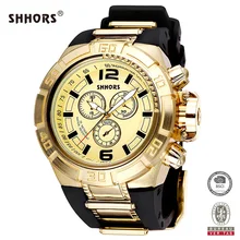 Shhors Men Watch Waterproof Zinc Alloy Quartz Watches Military Wristwatch horloges mannen relojes