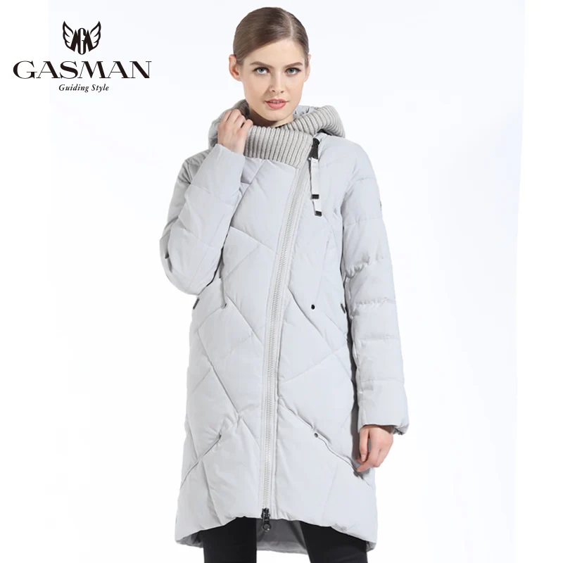 Beste Gasman 2019 Nieuwe Winter Collectie Mode Dikke Vrouwen Winter Bio Down Jassen Hooded Vrouwen Parka Jassen Merk Plus Size 5XL 6XL