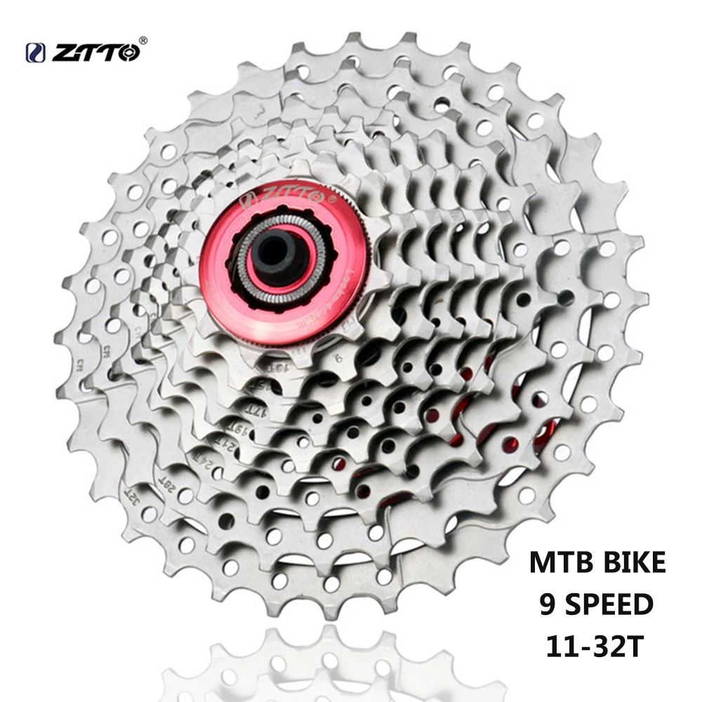 

ZTTO 9speed 11-32T Road Bike 9 stage Cassette Flywheel Bicycle Rear Gear Freewheel Sprocket for parts M370 M430 M4000 M590 M3000