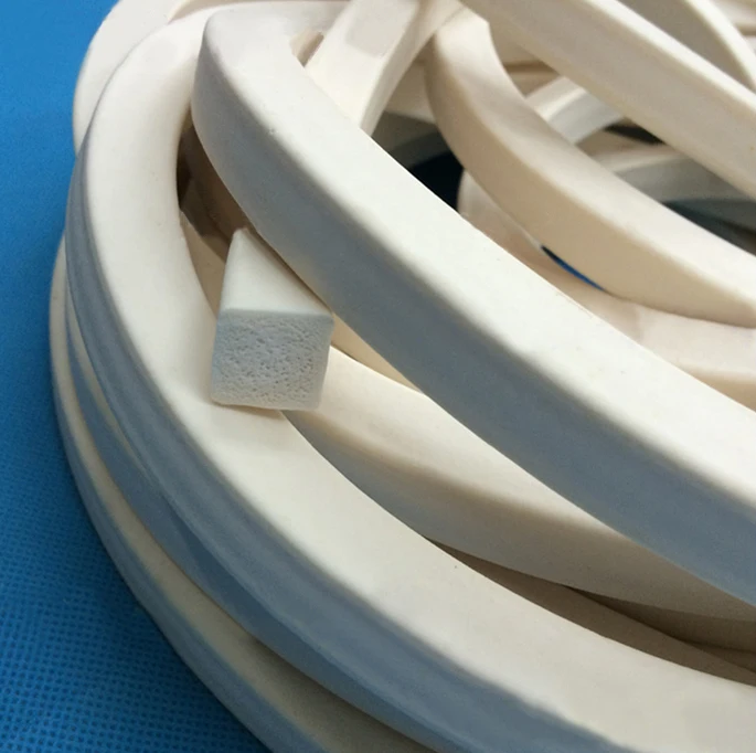 Silicone Foamed Round Strip Anti Oil High Temperature Seal Gasket 1mm~20mm Dia