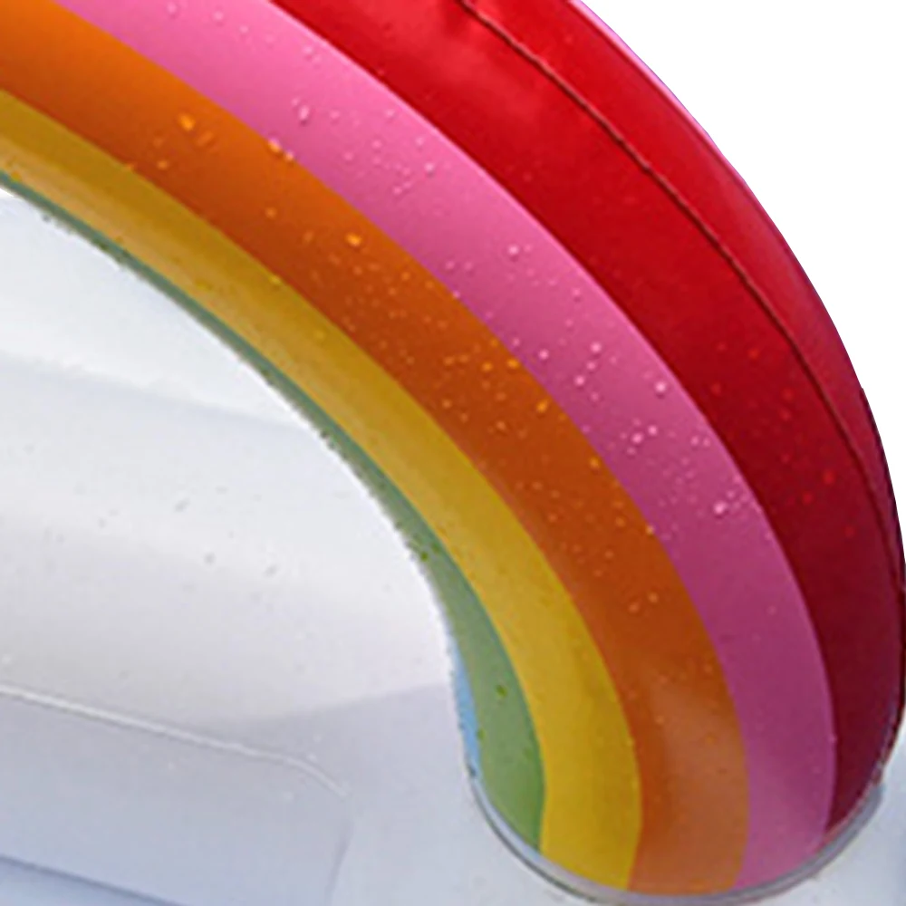 DMAR-91cm-Giant-Inflatable-Rainbow-Pool-Drink-Holder-Float-Toys-Swimming-Ring-Circle-Inflatable-Mattress-Beach (3)