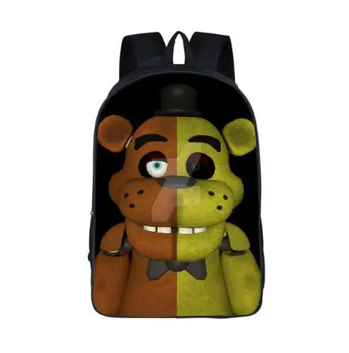 Freddy школьные сумки для детей с героями мультфильмов Five Nights At Freddys Школьные сумки детские подростковые Мальчики Девочки Рюкзак детская раскраска сумка - Цвет: photo color