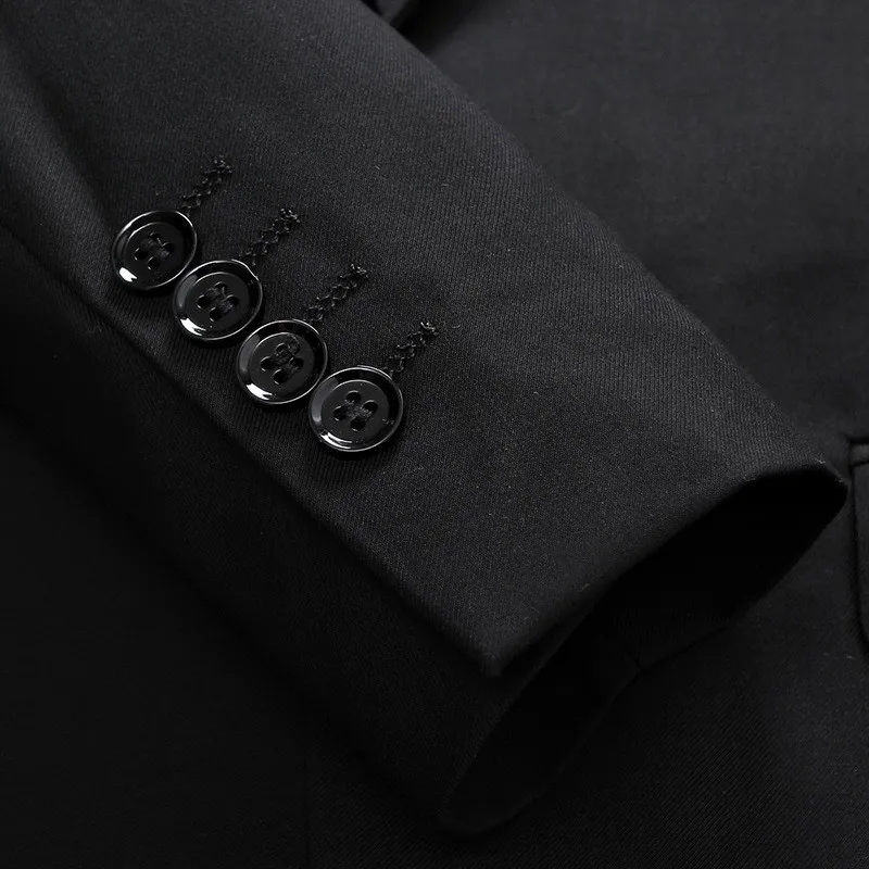 Мужской костюм мужской высокого качества тонкий костюм из двух частей(coat+ брюки) Мужская деловой строгий костюм свадебное банкетное платье