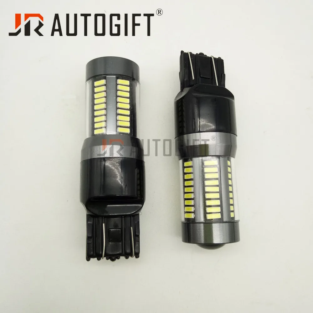 2 шт. T20 7440 7443 66 SMD 4014 W21W светодиодный автомобиля габаритные огни Тормозная указатель поворота автоматического резервного копирования обратном лампы белый/красный аксессуары для DRL