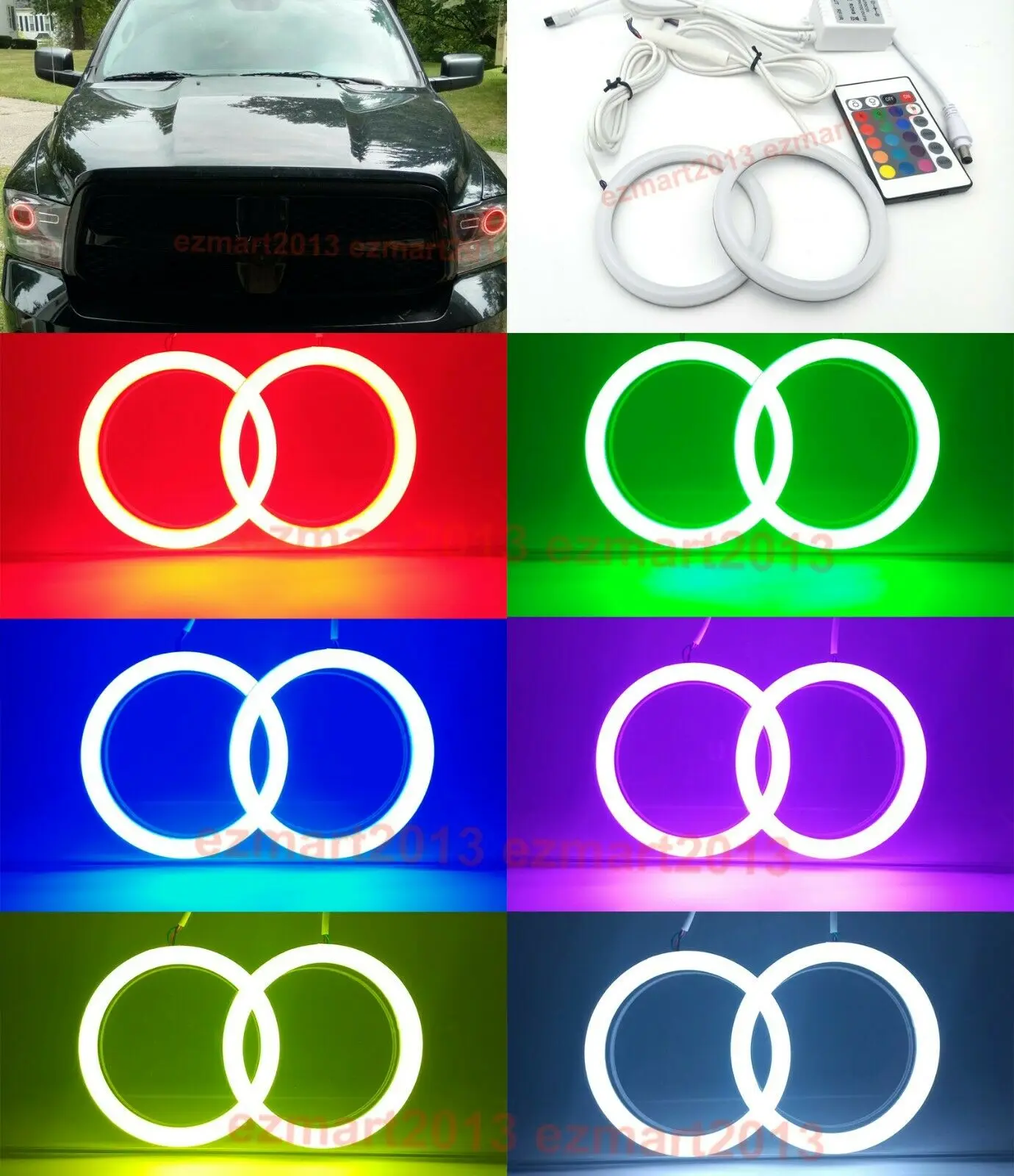 Светодиодные галогенные кольца RGB из хлопка подходят для прожектора ОЗУ 1500