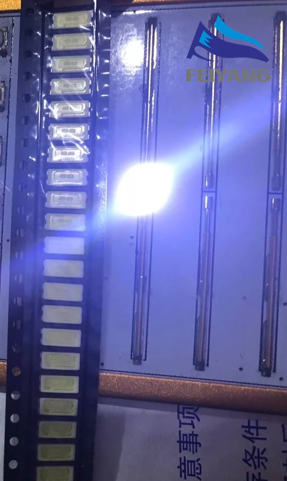 

500pcs FOR JUFEI LED Backlight 1W 7030 6V Cool white TV Application smd 7030 led cold white 100-110lm 7.0*3.0*0.8mm CHIP-2