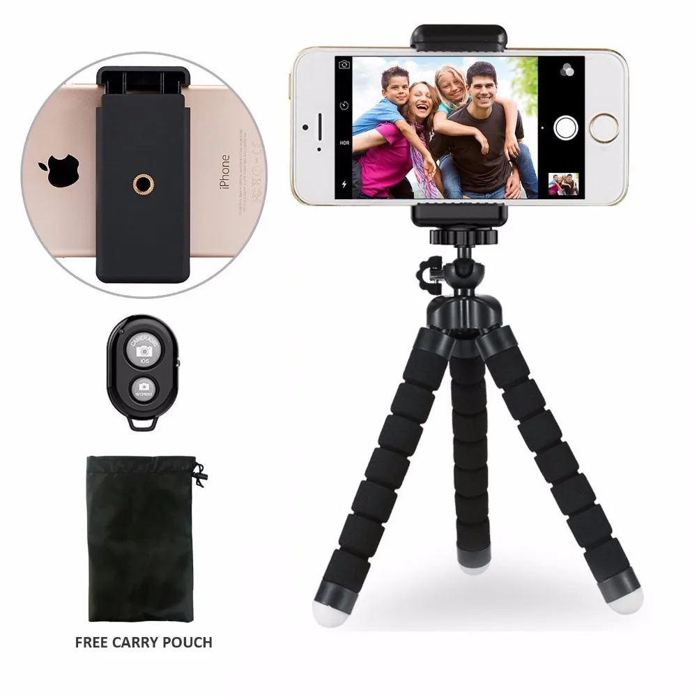 Duszake Flexible Gorillapod Octopus Mini Stativ für Telefon Für Iphone Samsung Xiaomi Huawei Telefon Mini Stativ für Gopro Kamera