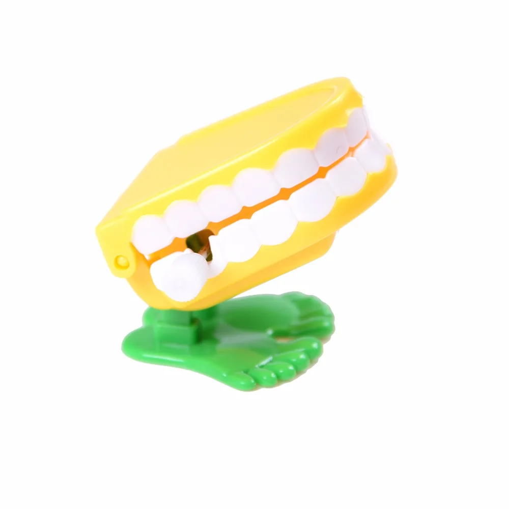 1pcs Cute Dental Tooth Dentist Wind up Plastic Clockwork Toy Walking