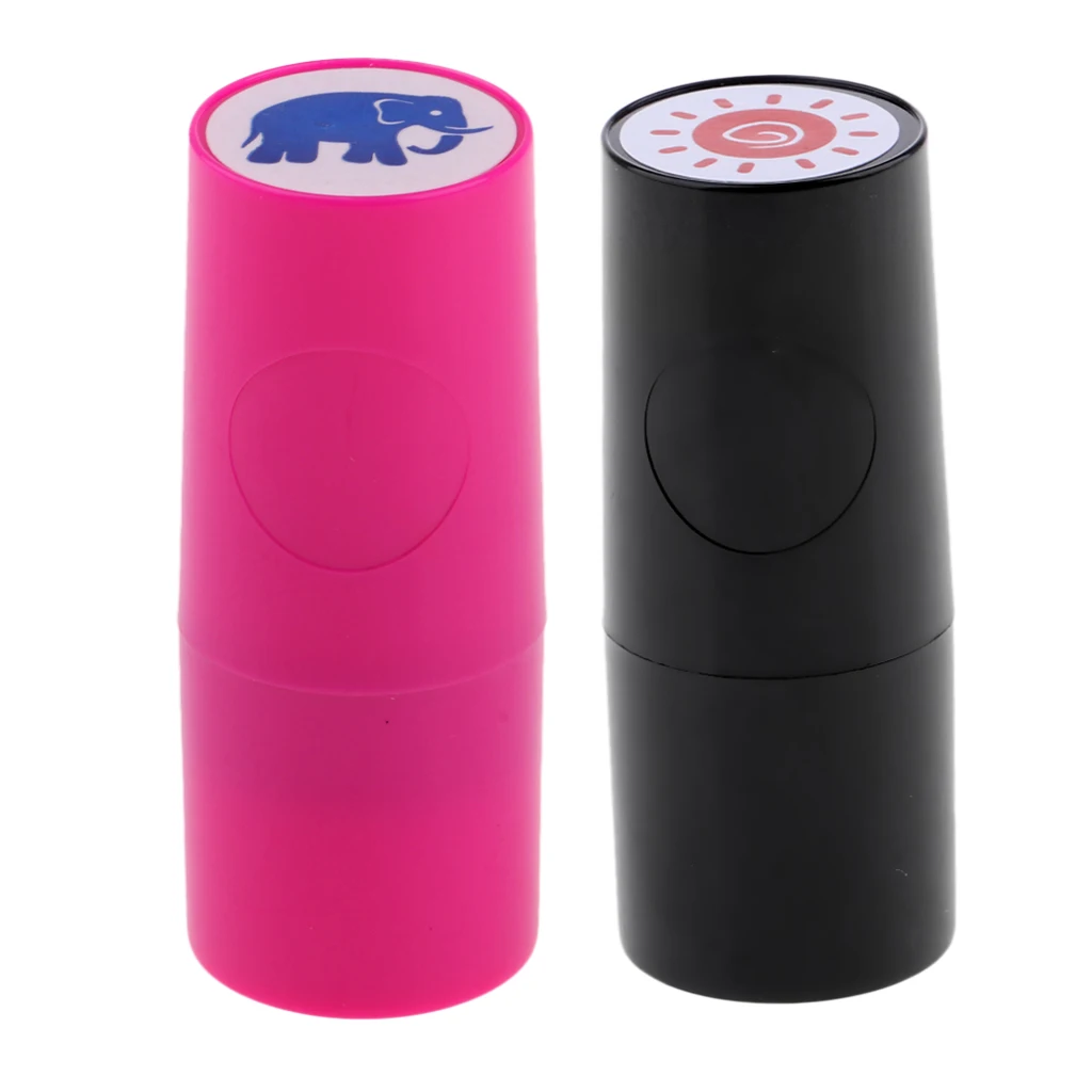 2Pcs/Lot Colorfast Quick-dry Golf Club Ball Stamper Stamp Long Lasting Marker- Sun & Lips/Eyes/Skull/Eagle/Elephant/Rhinoceros