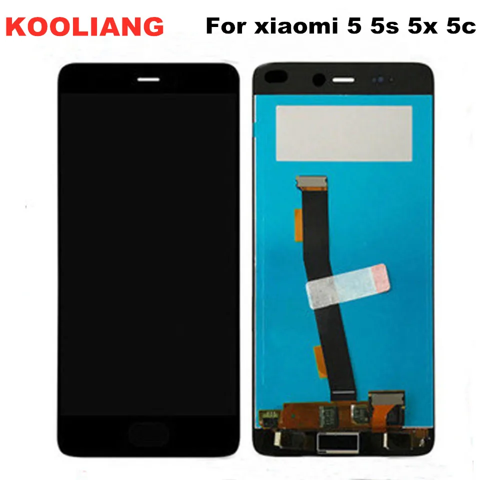 For Xiaomi 5 5S 5x LCD Display With Touch Screen Assembly Mobile Phone Replacement For Xiaomi 5S plus 5c LCD No Fingerprint
