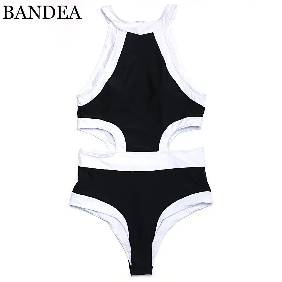 

BANDEA bikinis brasileiros 2019 monikini one piece bikini padded women swimwear bikini set swimsuit high waist summer bikini