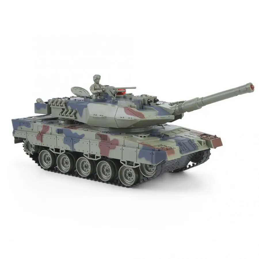 1:24 пластик RC Танк Игрушка пульт дистанционного управления Детская имитация