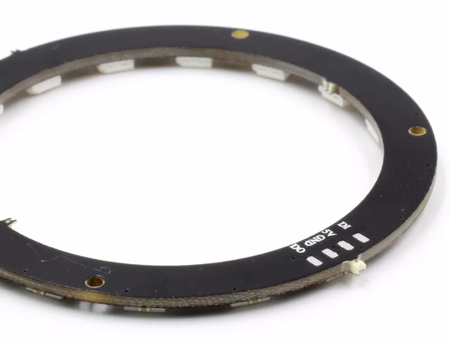 16 бит X WS2812 5050 RGB светодиодная кольцевая лампа со встроенным разъемом