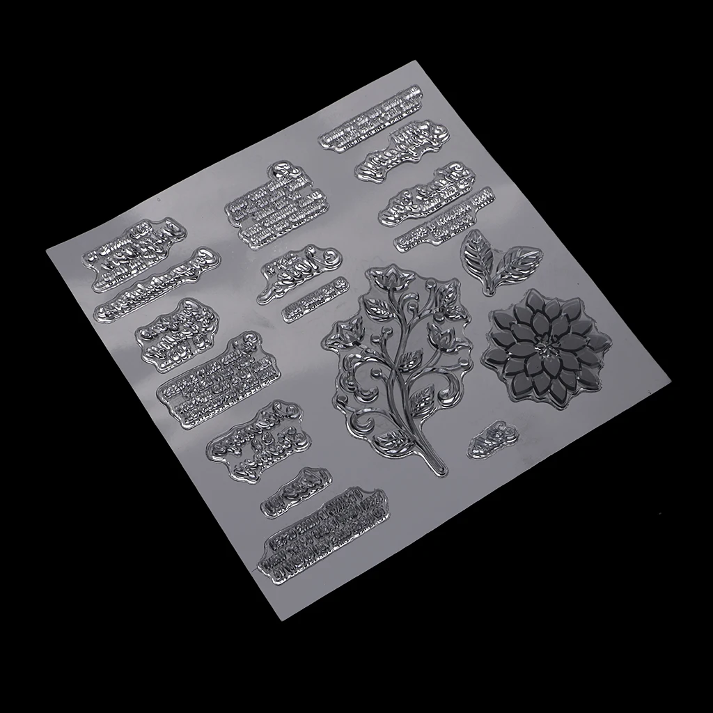 Many Style Butterfly Flower Best Wishes Clear Rubber Stamps for Card Making Decoration Scrapbooking Photo Album Diary