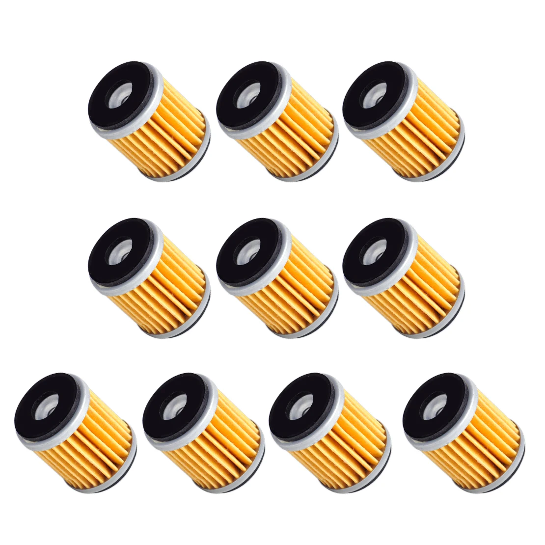 

CITALL 10PCS Oil Filter for Yamaha YZ250 YZ250F YZ450 FXT250 YFZ450 YFZ450X YFZ450R WR250F WR450F WR250X WR250R Raptor