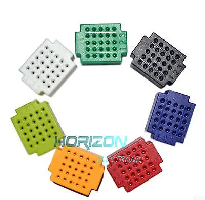 

7pcs Mini 25 Points Breadboard Solderless Prototype Tie-point