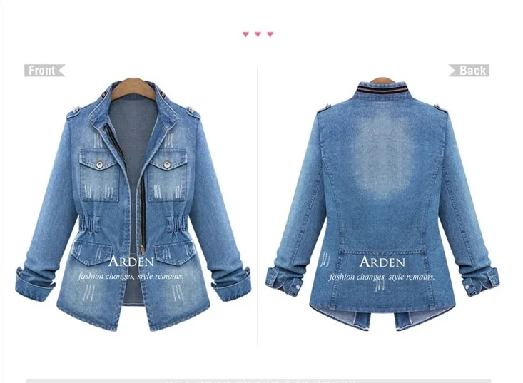 Jeans Femmes Veste Pu Bolero Feminina Plus Ciel Taille Grande Denim Chaquetas 5xl Jaqueta Mujer WFqt06Tnw