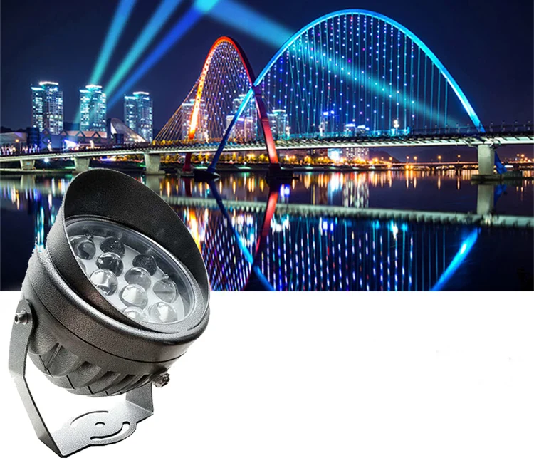 Открытый светодиодный прожектор водонепроницаемый IP65 Настенный светильник узкий угол луча Светодиодный прожектор 3 Вт 10 Вт Точечный светильник на большие расстояния настенный светильник