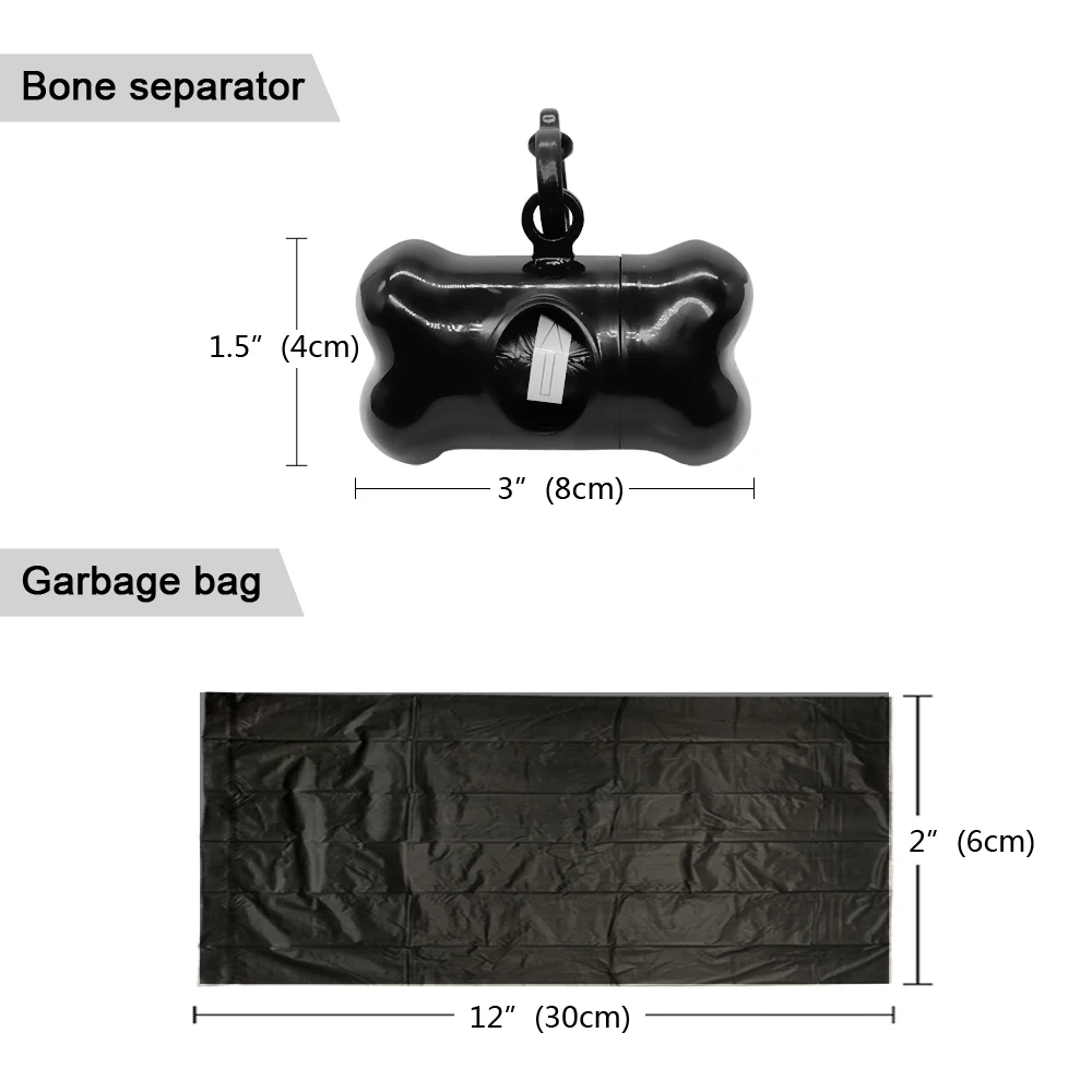 20/42 рулонный корм для питомцев, собаки, мешок для сбора мусора, для собак, для очистки, для заправки рулонов, мешки для мусора, включает в себя Диспенсер в форме кости+ зажим для поводка