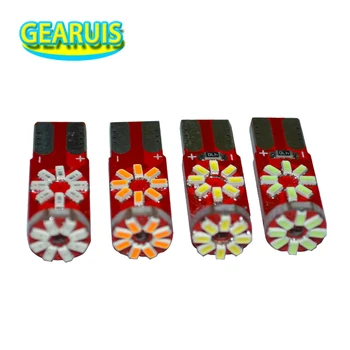 

10pcs T10 24 SMD 3014 LED 60MA 24SMD 194 W5W Car Parking light Interior Instrument bulb Car styling Pink Ice blue yellow red 12V