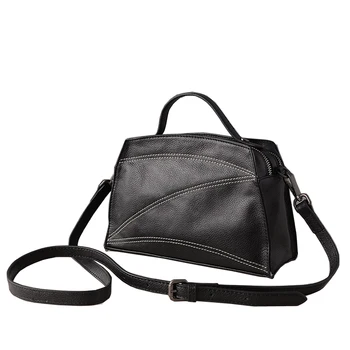 

New 100% Genuine Leather Women's Handbags Fashion Shoulder Bags Ladies Soft Cow Leather Tote Crossbody Messenger Bag