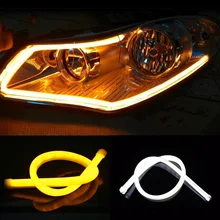 Angel Eye 2x Daytime Running Light Universal Tube Guide Soft and Flexible Car LED Strip DRL and turn signal lights 055
