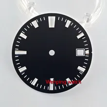 28,5 мм без логотипа светящаяся Дата Окно циферблат подходит MIYOTA 8215 821A Mingzhu 2813 автоматическое движение 40 мм Размер Чехол для часов