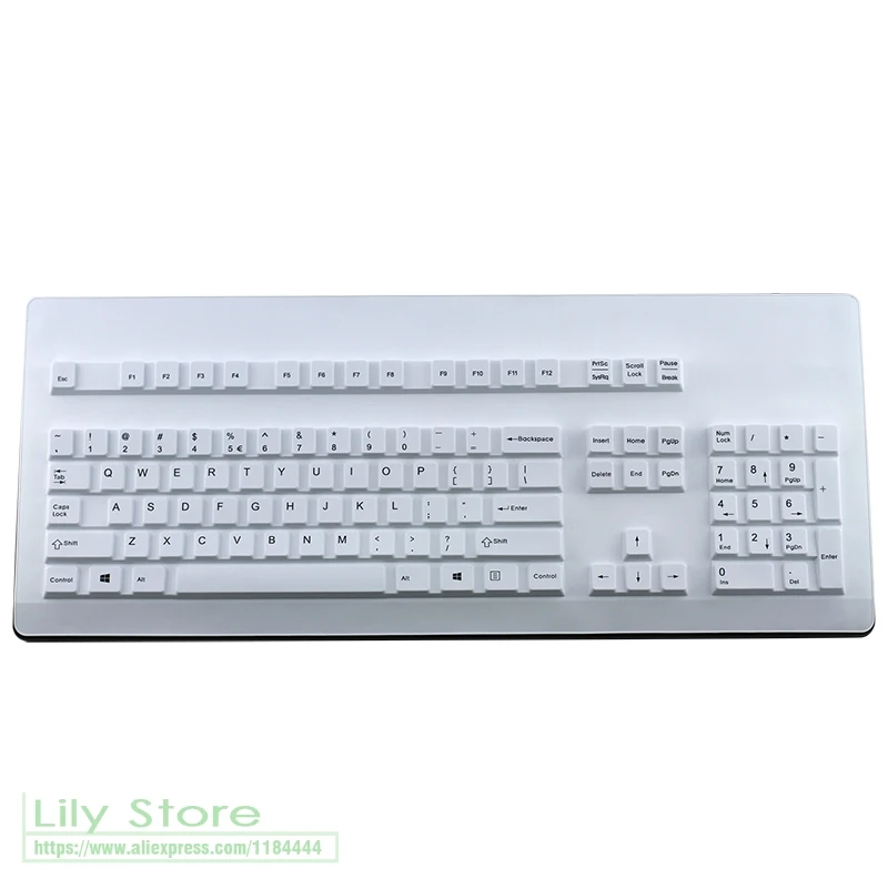 allwhite Для Cherry G80-3000 G80 3000 3494 G80-3494 силиконовый механический Настольный ПК чехол для клавиатуры защитная Пылезащитная пленка - Цвет: allwhite