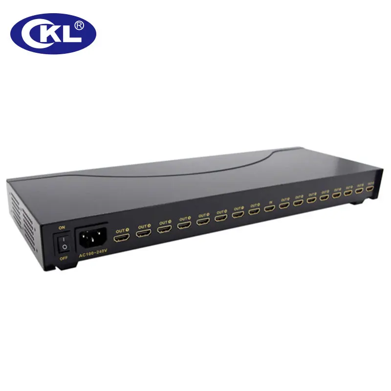 CKL 1x16 HDMI сплиттер стойка металлический корпус поддерживает 1 4 V Высокое