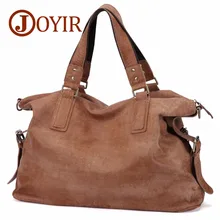 JOYIR-sacs à bandoulière en cuir véritable pour hommes, Nubuck Vintage, grand sac à main rétro, sacoche fourre-tout décontractés
