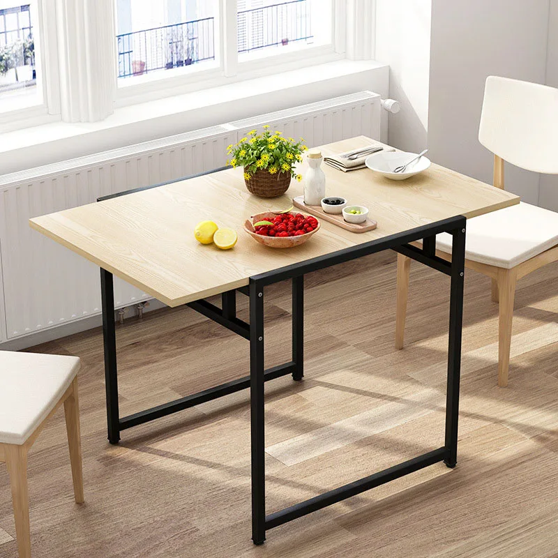 Outdoor Simple Folding Table Small Apartment Household Living Room Foldable Dining Table Study Desk Home Furniture