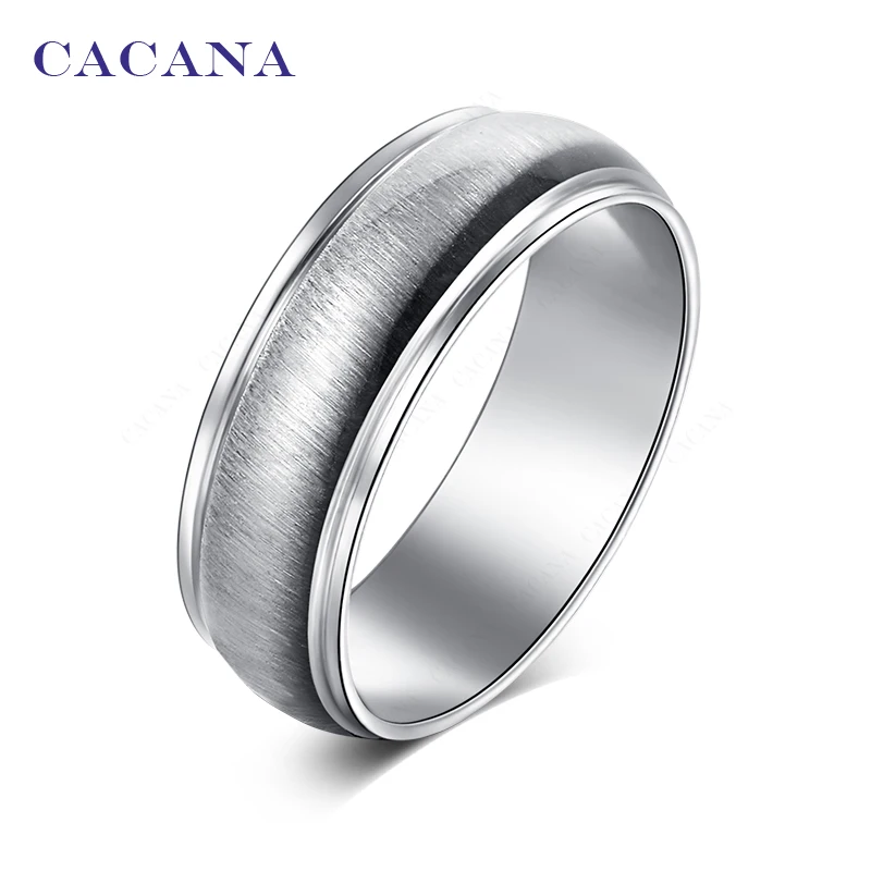 

CACANA Stainless Steel Rings For Women Bright Ceramics Jewelry Wholesale NO.R145