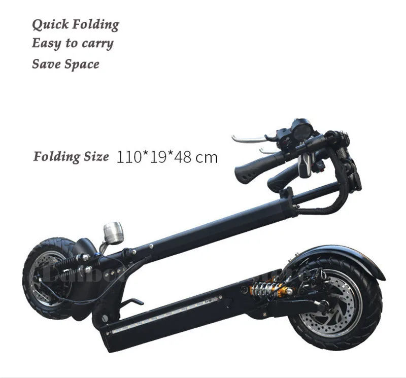 Daibot Kick Scooter For Adults Two Wheel Electric Scooters Double Drive 2400W Four Suspension Powerful Electric Bike 60V         (3)