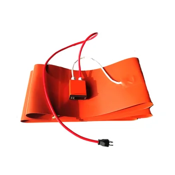 

250*3070*1.5mm 110V 1400W silicone drum heater for 55 Gallon Drum digital thermostat on pad 1500mm lead wire