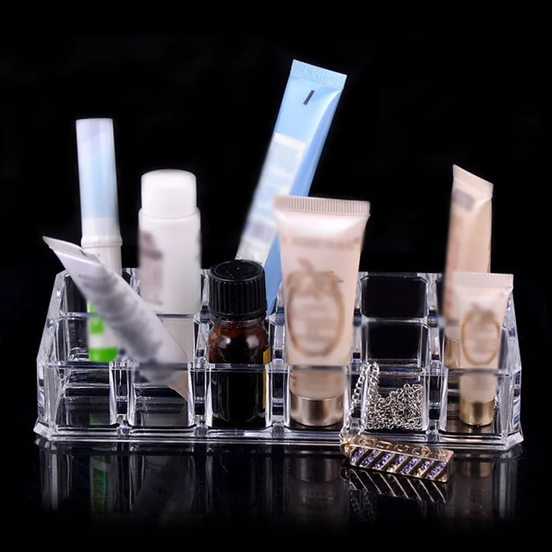 Buy 2018 12 Grid Transparent Lipstick Holder Clear