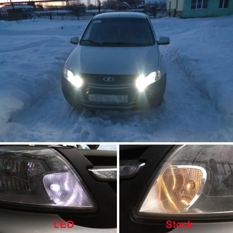 OXILAM 2x 1400LM супер яркий светодиодный светильник T20 7443 W21/5 Вт для Lada Kalina Granta Vesta