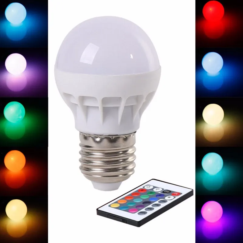 Luzes da Noite mudar lâmpada com controle remoto Led Bulb Tipo : Bubble Ball Bulb