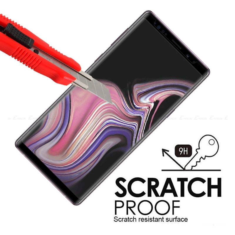 3D изогнутый край Полный Клей закаленное стекло для Samsung Galaxy S8 S9 Plus Note 8 9 Защитная