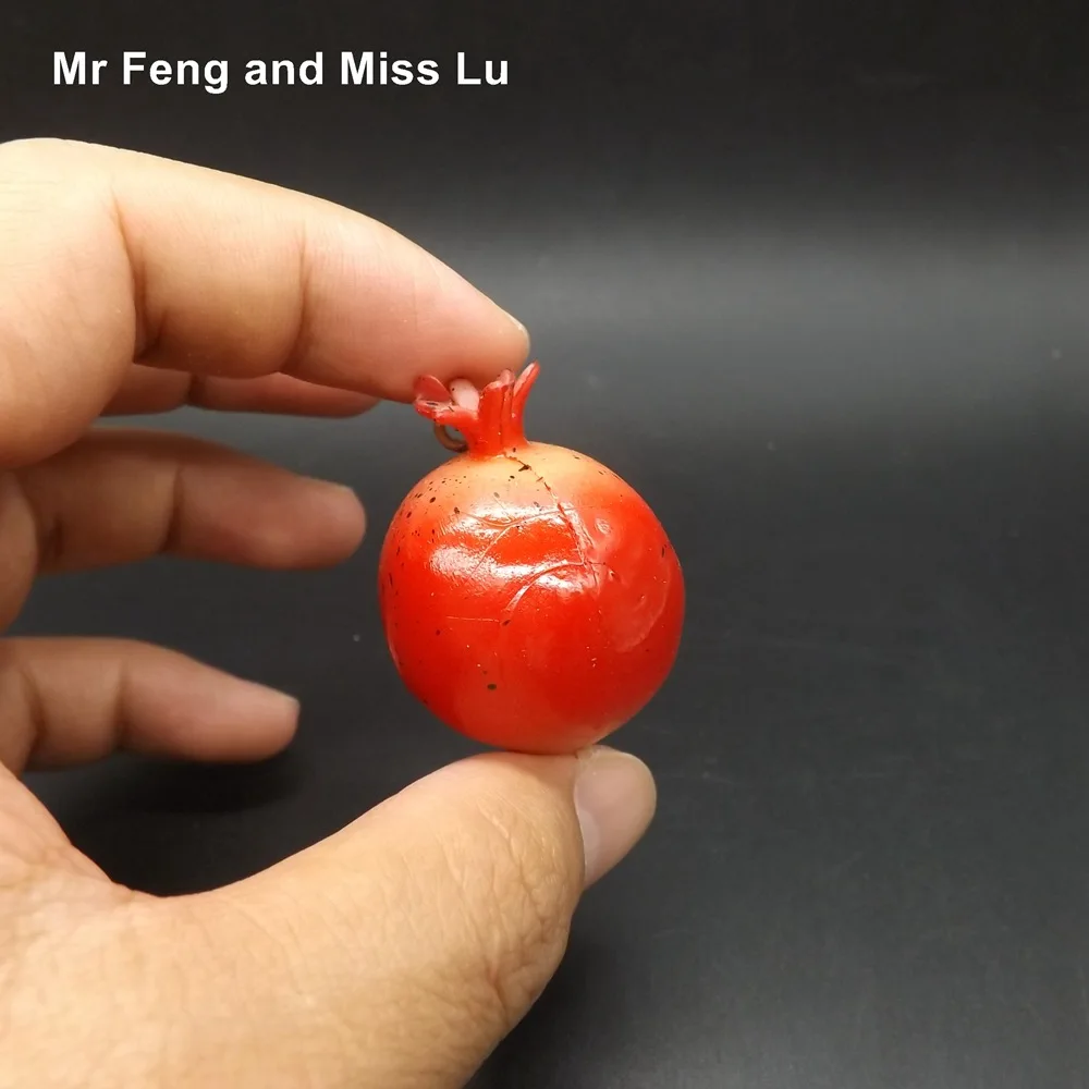 

Emulational Red Pomegranate Model Simulation Miniature Toy