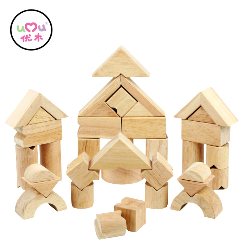 

[Umu] Wooden Educational Toys "V" Balance Building Blocks Environmental Protection Value Building Blocks