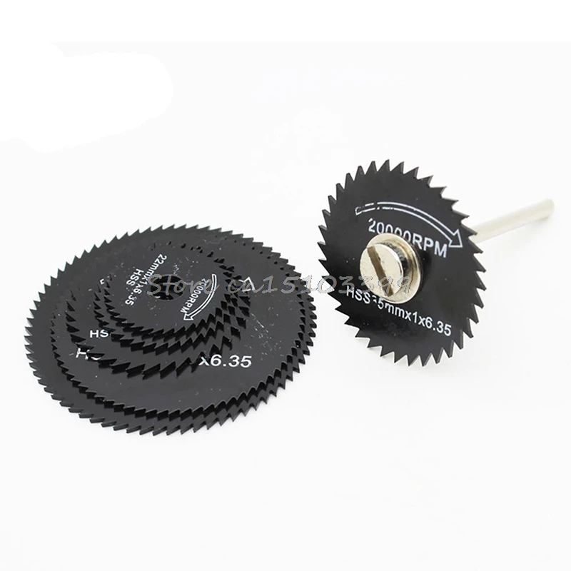 6Pcs HSS Saw Blades Cutting Discs Wheel + 1 Mandrel For Metal Dremel Rotary Tool G08 Whosale&DropShip|saw blade cutting disc|cutting discs bladedisc