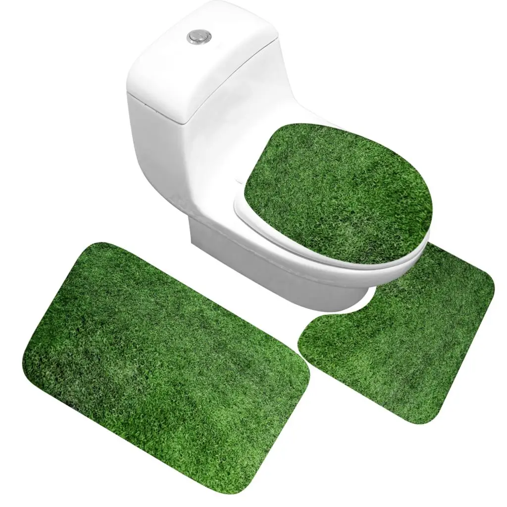 Zeegle коврик для ванной комнаты с эффектом памяти, коврик для ванной, коврик для туалета из трех частей, впитывающий нескользящий коврик для туалета