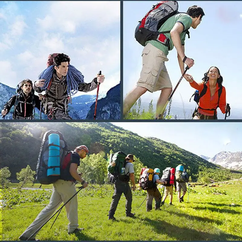Nuevo estilo de aleación de aluminio de bastón ajustable Escursionismo Camminare Trekking rastro ultraligero Regolabili Nuevo estilo de aleación de aluminio de bastón ajustable Escursionismo Camminare Trekking rastro ultraligero Regolabili
